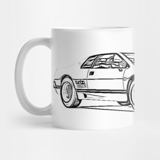 Lotus Esprit Wireframe Mug